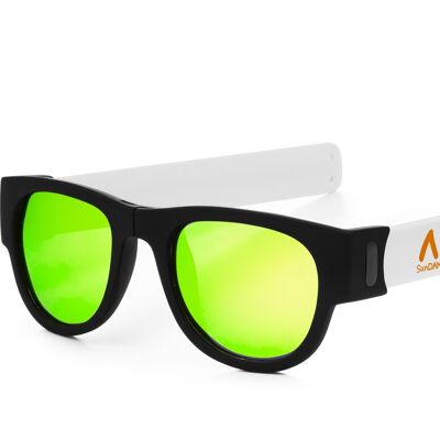Sport Mirrored Lens Sunglasses Roll Up Foldable UV400 SDAA0003C2001