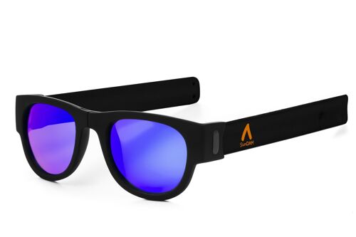 Gafas de sol con lente espejo deportivas, plegables y enrollables UV400 SDAA0003C6000