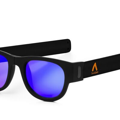 Sport-Sonnenbrille mit verspiegelten Gläsern, aufrollbar, faltbar, UV400 SDAA0003C6000