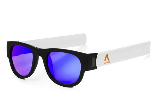 Gafas de sol con lente espejo deportivas, plegables y enrollables UV400 SDAA0003C6001