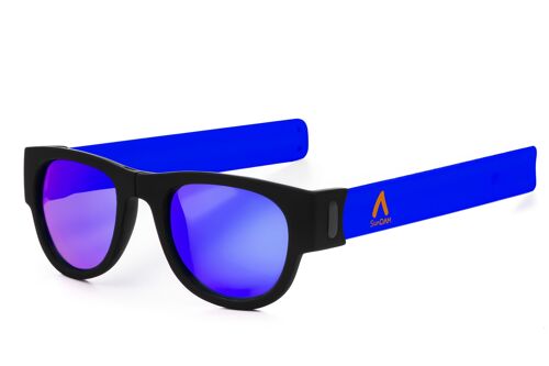Gafas de sol con lente espejo deportivas, plegables y enrollables UV400 SDAA0003C6030