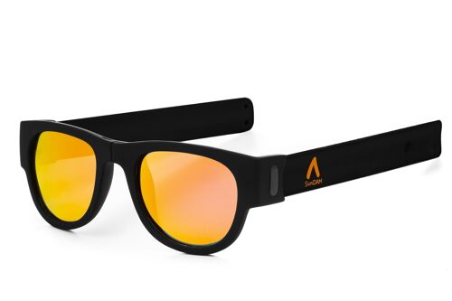 Gafas de sol polarizadas efecto espejo, plegables y enrollables UV400 SDAA0002C1700