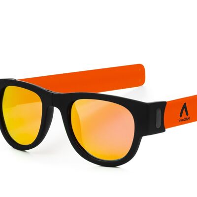 Gafas de sol polarizadas efecto espejo, plegables y enrollables UV400 SDAA0002C1717