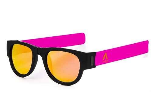 Gafas de sol polarizadas efecto espejo, plegables y enrollables UV400 SDAA0002C1755