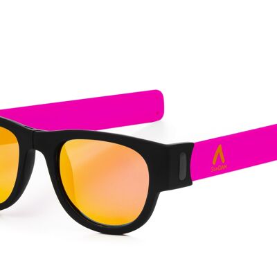 Gafas de sol polarizadas efecto espejo, plegables y enrollables UV400 SDAA0002C1755