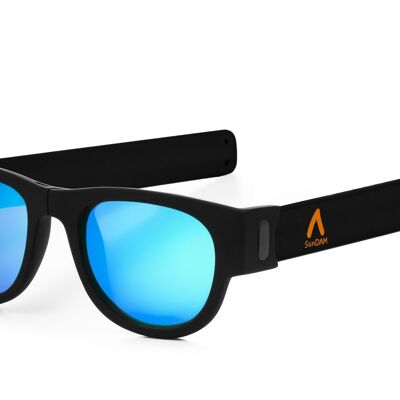 Gafas de sol polarizadas efecto espejo, plegables y enrollables UV400 SDAA0002C3000