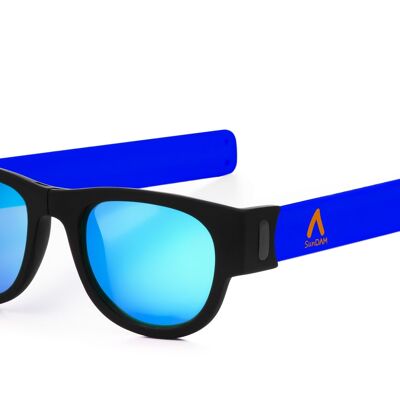 Gafas de sol polarizadas efecto espejo, plegables y enrollables UV400 SDAA0002C3030