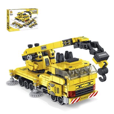 Engineering crane 12 in 1, with 571 parts. Build 12 individual models with 2 shapes each. DMAK0304C15