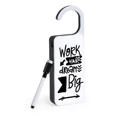 Katrin, message hanger with LED interior light. Includes black ink marker and eraser. DMAK0086C01