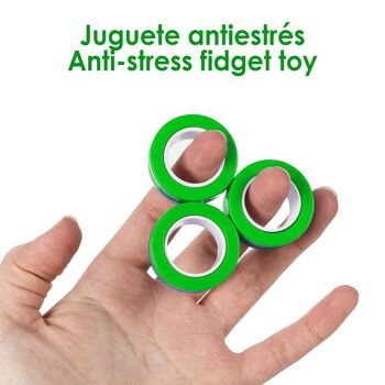 Anneaux magnétiques Fidget, anneaux magnétiques. Jouet anti-stress, anxiété, concentration. DMAG0043C20 3