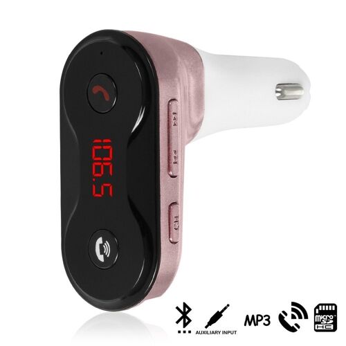 Manos libres Bluetooth CARC8 para coche con transmisor FM DMZ128RG