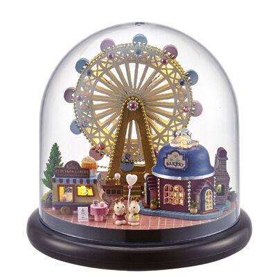 Happy Ferris wheel 3D miniature model 14x14x13.7 cm. DMAL0156C91