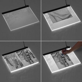 Table à dessin rétroéclairée par LED format A3 DMZ123C0001A3 2