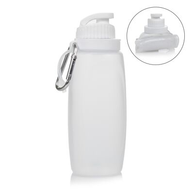 Mini 320ml roll-up collapsible bottle, made of food grade silicone. With carabiner DMAG0140CT3