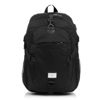 Black backpack with charger DMZ035BK