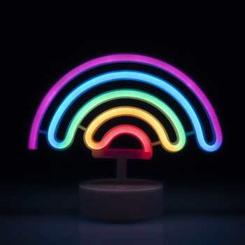 Néon multicolore avec socle, design Rainbow. DMAN0113C91V03 1