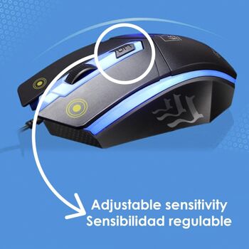 Pack clavier et souris de jeu G21 avec lumières RVB. Clavier de type mécanique. Souris 1600dpi. DMAD0205C00 2