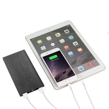 Powerbank P8 super mince 20 000 mAh, double sortie USB DMZ124BK 3