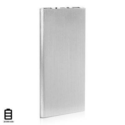 Powerbank P8 super fino de 20.000mAh, doble salida USB DMZ124SLV