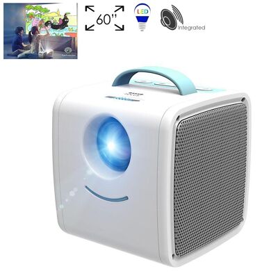 Portable video projector for children, with HDMI, USB, micro SD. Support HD1080P resolution. DMAB0092C3001