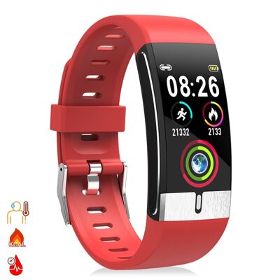 E66 smart bracelet with measurement of body temperature, electrocardiogram, blood pressure and O2 in blood DMAC0051C50