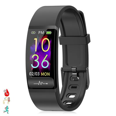 Bracelet intelligent M8 avec température corporelle, pression artérielle, oxygène sanguin et mode multisport DMAD0190C00