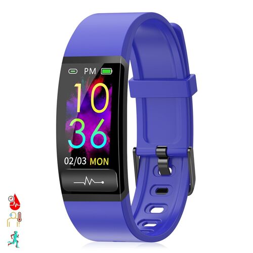 Pulsera inteligente M8 con temperatura corporal, tensión, oxígeno en sangre y modo multideporte DMAD0190C30