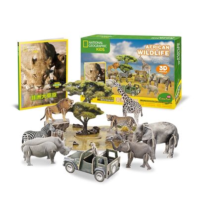 Wildes Afrika 3D-Puzzle. DMAL0107C91