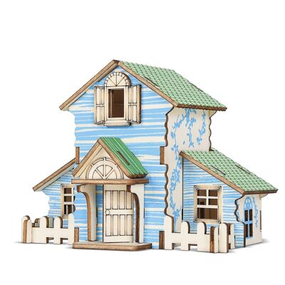 Puzzle 3D en bois Cabane dans les bois 137*91*105 mm.22 pièces. DMAL0174C91