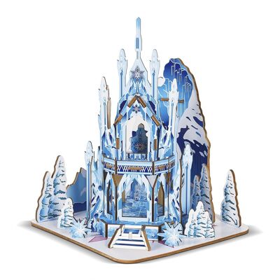 3D wooden puzzle ice castle 68 pieces 16.5x13.5x12.5 cm. DMAL0183C30