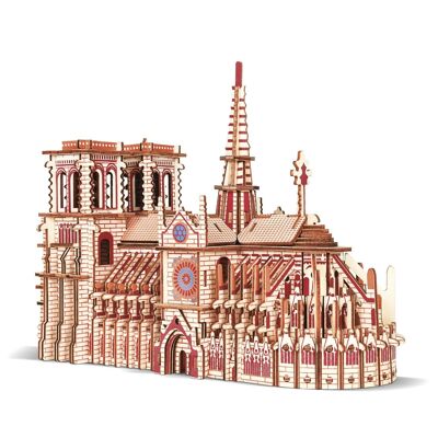 3D Holzpuzzle Kathedrale NOTRE DAME 239 Teile 28,7x12x22 cm. DMAL0191C10
