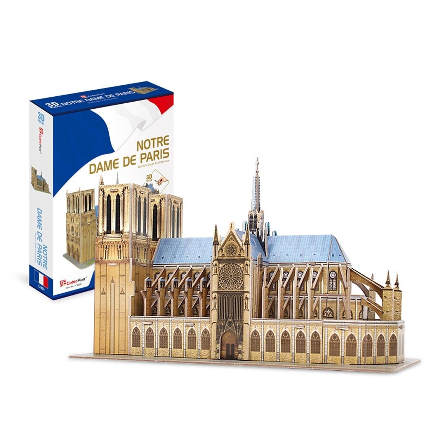 Buy wholesale 3D Puzzle Notre Dame Paris 27.2x14.2x18 cm. DMAL0121C91