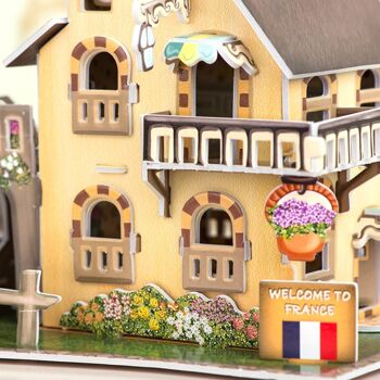 Puzzle 3D WORLD STYLE CLASSIC STYLE FRANCE Maison avec jardin DMAL0135C91V2 4