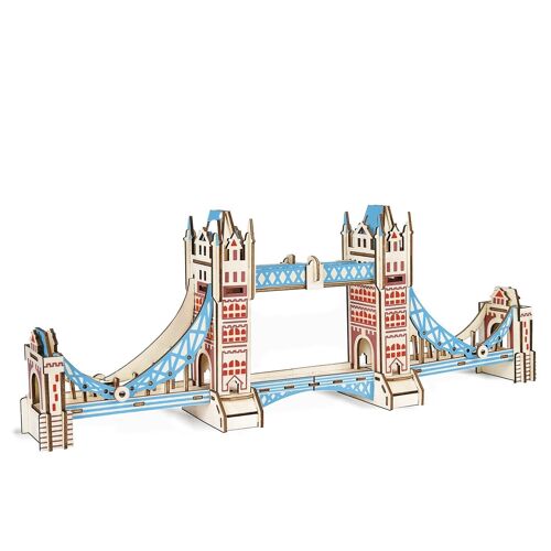 Puzzle 3D XL madera puente de la torre de Londres 105 piezas 56,4x84x21,4 cm. DMAL0188C91