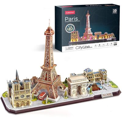 Puzzle 3D XL Paris 53x14,5x27,5 cm. DMAL0130C91