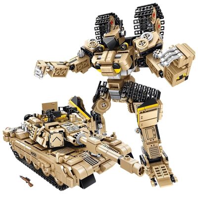 Robot transformable en char de combat, 810 pièces DMAK0250C10