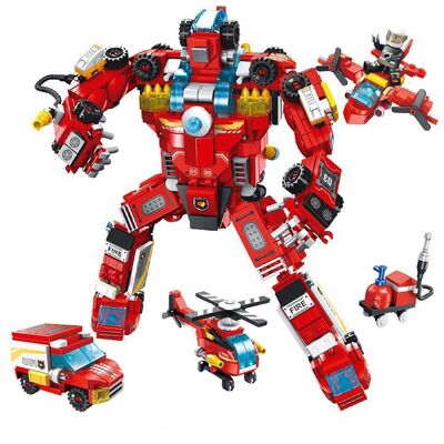 Fire robot 8 in 1. With 752 pieces DMAK0338C50