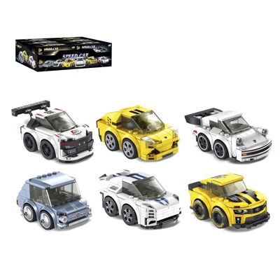 Set 6 uds. Pequeños coches de carreras, 734 piezas. DMAK0463C91