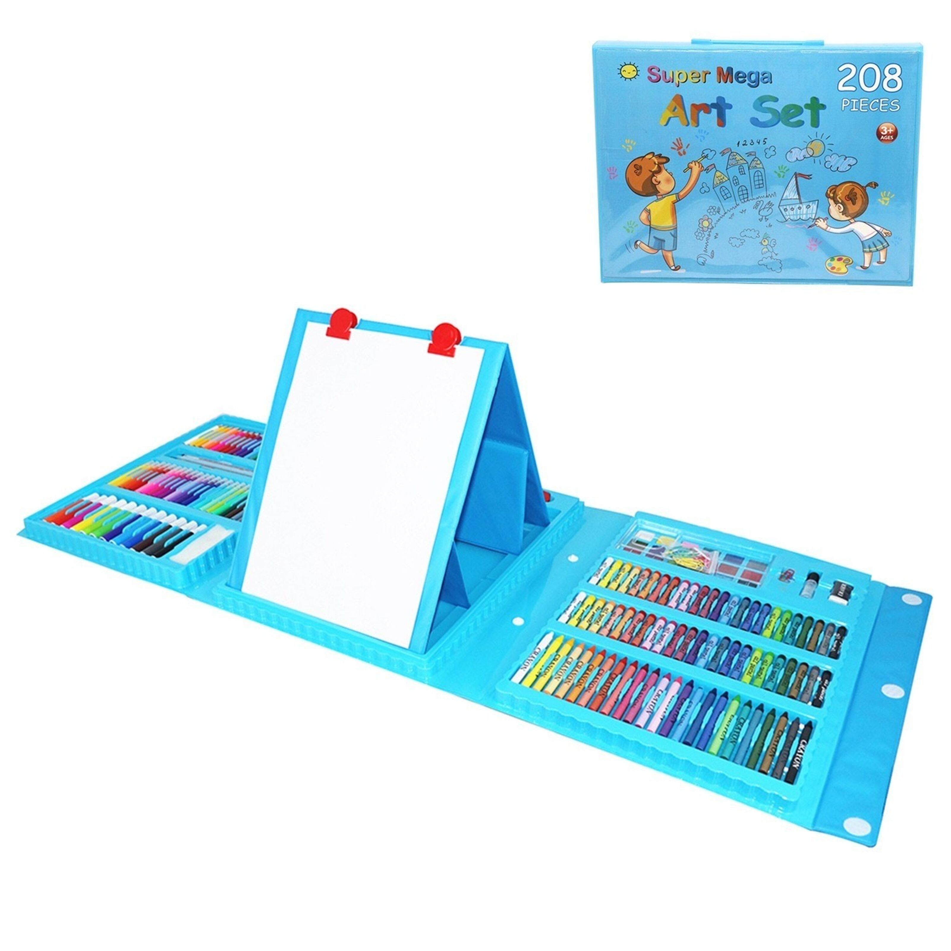 208 Pieces Art Set for Kids Drawing Set Crayons Oil Pastels