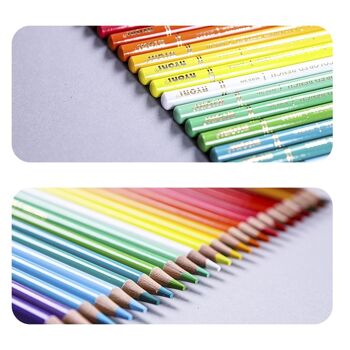 Ensemble de 120 crayons de couleur. Fabriqué en bois, forme ronde professionnelle. DMAH0038C00Q120 5