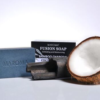 Savons naturels - Fusion Soap
(Charbon de bambou + noix de coco) 2