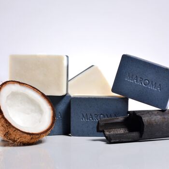 Savons naturels - Fusion Soap
(Charbon de bambou + noix de coco) 4