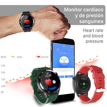 Smartwatch B30 avec mode multisport, moniteur cardiaque et de pression artérielle, notifications. DMAD0186C20 3