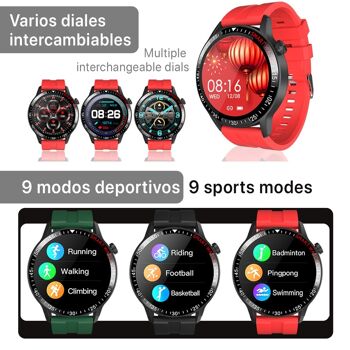 Smartwatch B30 avec mode multisport, moniteur cardiaque et de pression artérielle, notifications. DMAD0186C20 4