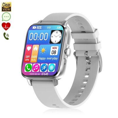 Smartwatch DT102, Bildschirm mit hoher Auflösung. Herzmonitor, EKG, Multisport-Modus. App-Benachrichtigungen. DMAN0229C94