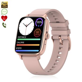 Smartwatch DT102, écran haute résolution. Moniteur cardiaque, ECG, mode multisport. Notifications d'application. DMAN0229C95 1