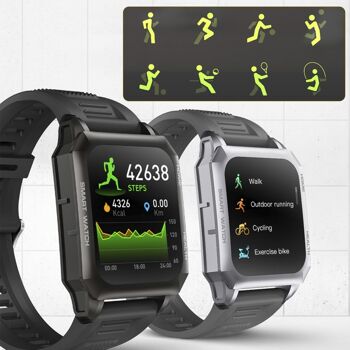 Smartwatch F900 avec traitement au laser sanguin, thermomètre corporel, moniteur cardiaque et O2 sanguin. Divers modes sportifs. DMAN0016C00 5
