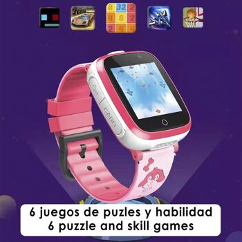 Jeu smartwatch S6 pour enfants. Double caméra, appels, fonction SOS, slot SIM. DMAK0629C55 5