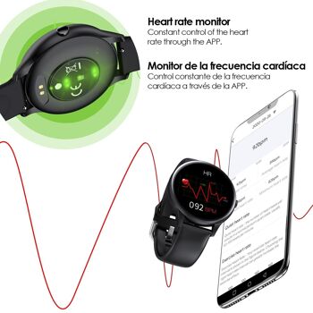 Smartwatch K21 avec température corporelle, moniteur cardiaque et mode multisport DMAD0178C55 3