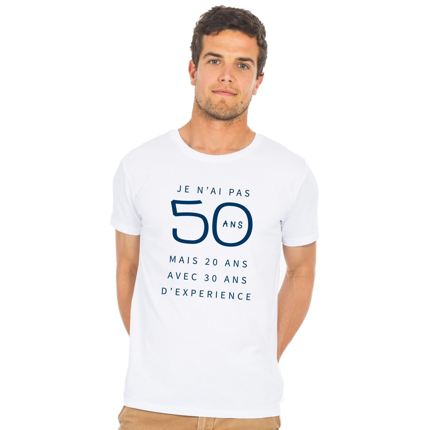 Buy wholesale WHITE TSHIRT I AM NOT 50 YEARS OLD BUT 20 YEARS OLD